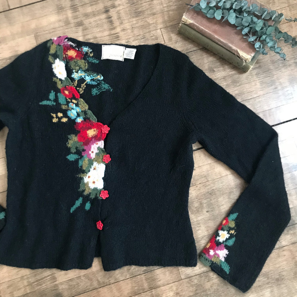 floral cardigan sweaters